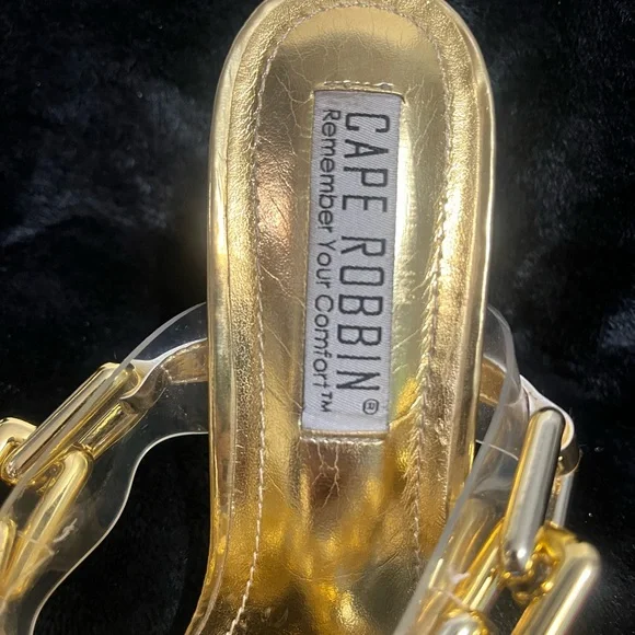 Cape Robbin Gold Chain Stiletto Heels - Picture 6 of 16